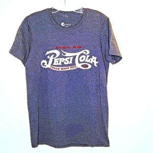 new old stock PEPSI COLA tee LARGE Get Busy Drink 5 cents
